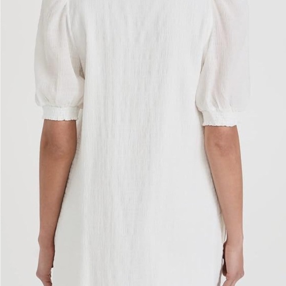 NEW Steve Madden BB Dakota White v-neck short sleeve dress size large 10 12 - Picture 4 of 7